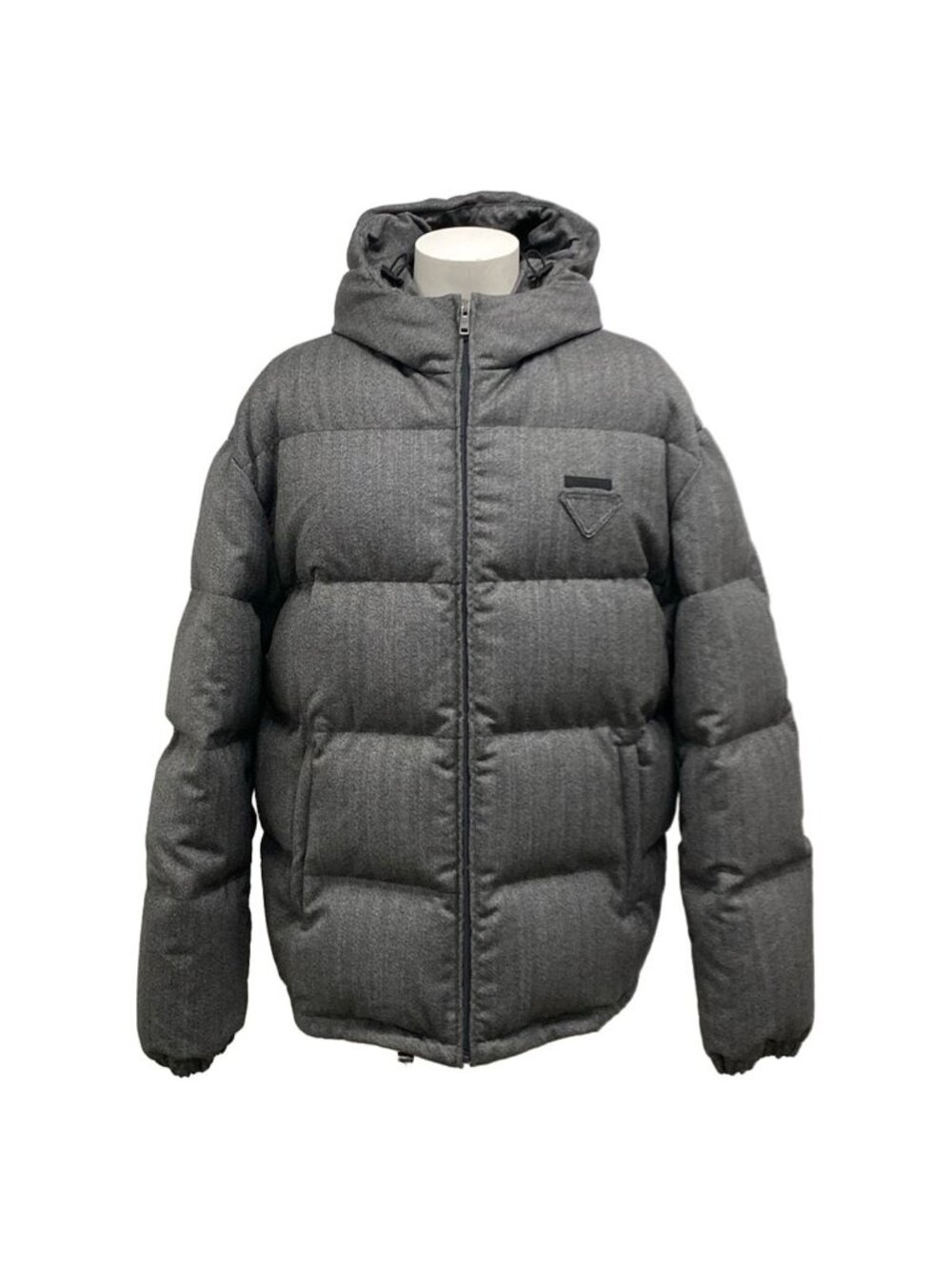 Prada Down Jacket Dark Gray Winter Wool L